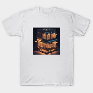 Isometric Geometric Coffee Vintage Beans Since T-Shirt